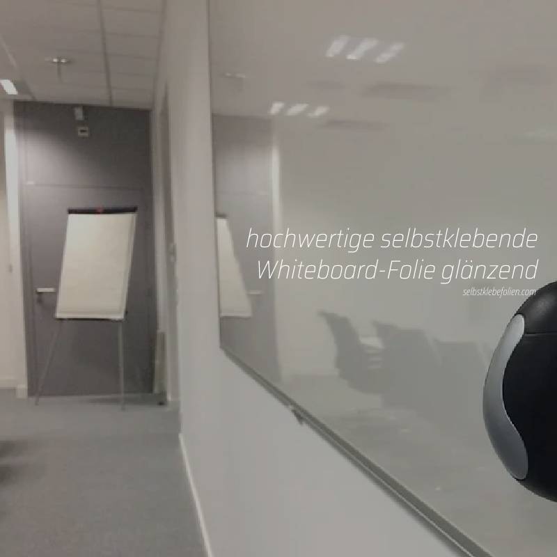 hochwertige selbstklebende Whiteboard-Folie glänzend umbau