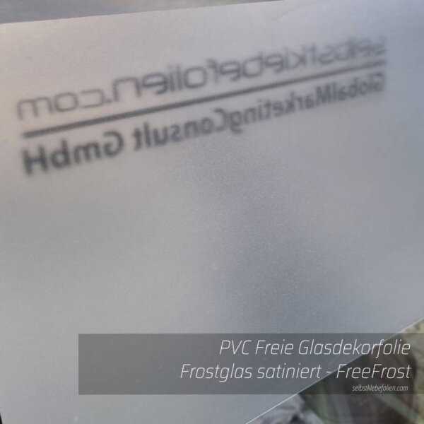 PVC Freie Glasdekorfolie Frostglas satiniert - FreeFrost