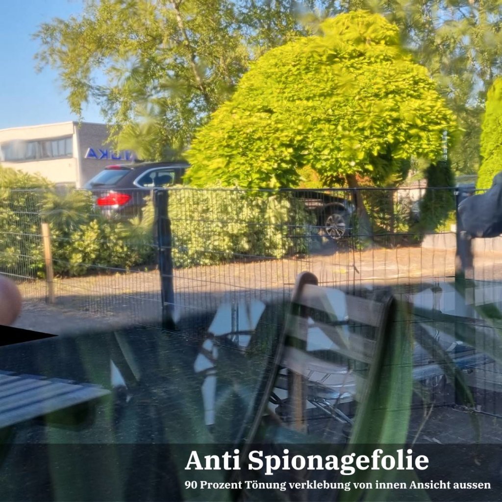 Anti Spionagefolie ansicht von aussen