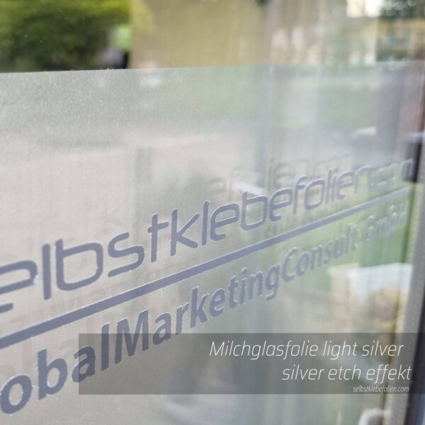 Milchglasfolie light silver   silver etch effekt b