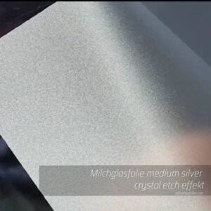 Milchglasfolie medium silver