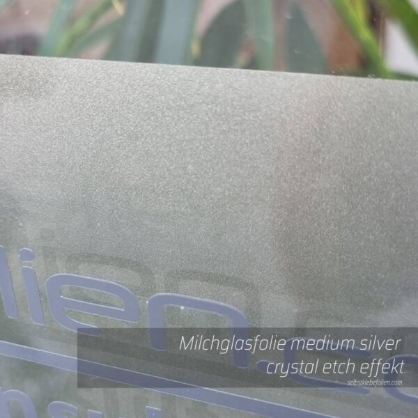 Milchglasfolie medium silver b