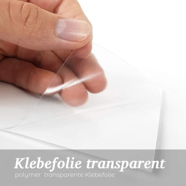 polymer  transparente Klebefolie